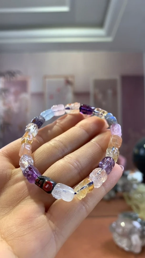 【闪购商品】水晶手串未镶嵌水晶多宝貔貅单圈