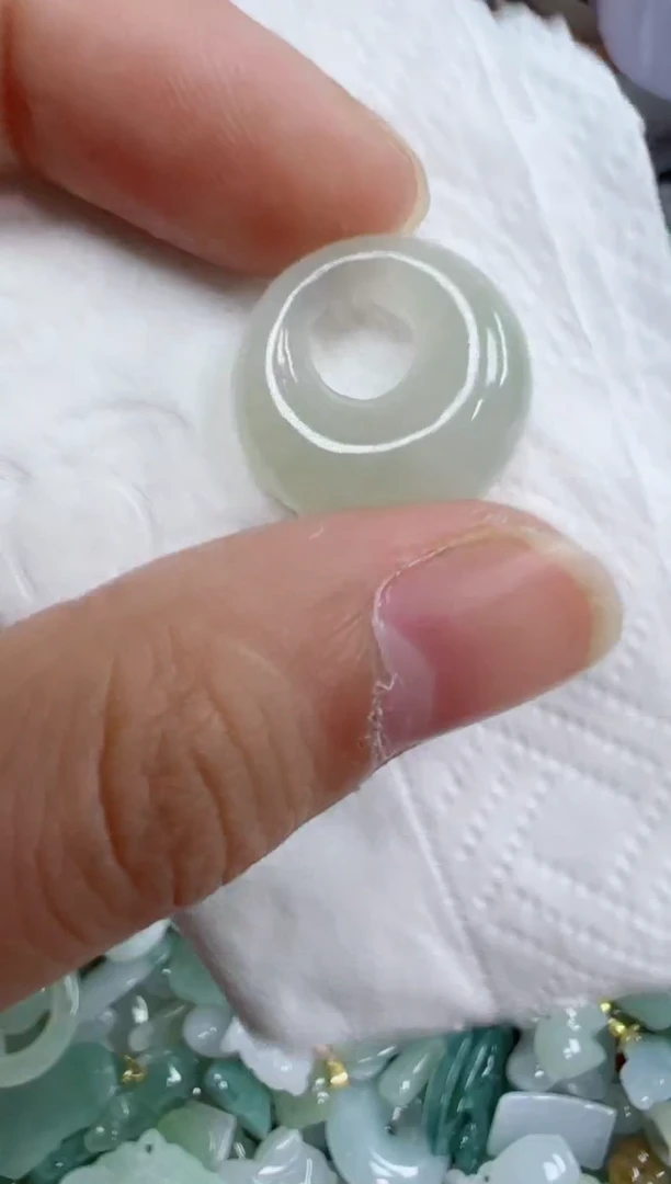 散珠翡翠352号链接，A货翡翠