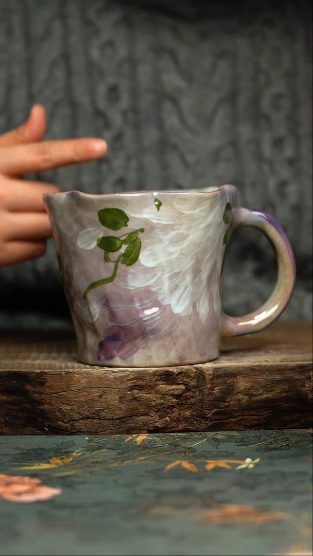 【闪购商品】杯 釉下彩手工手绘同款陶器