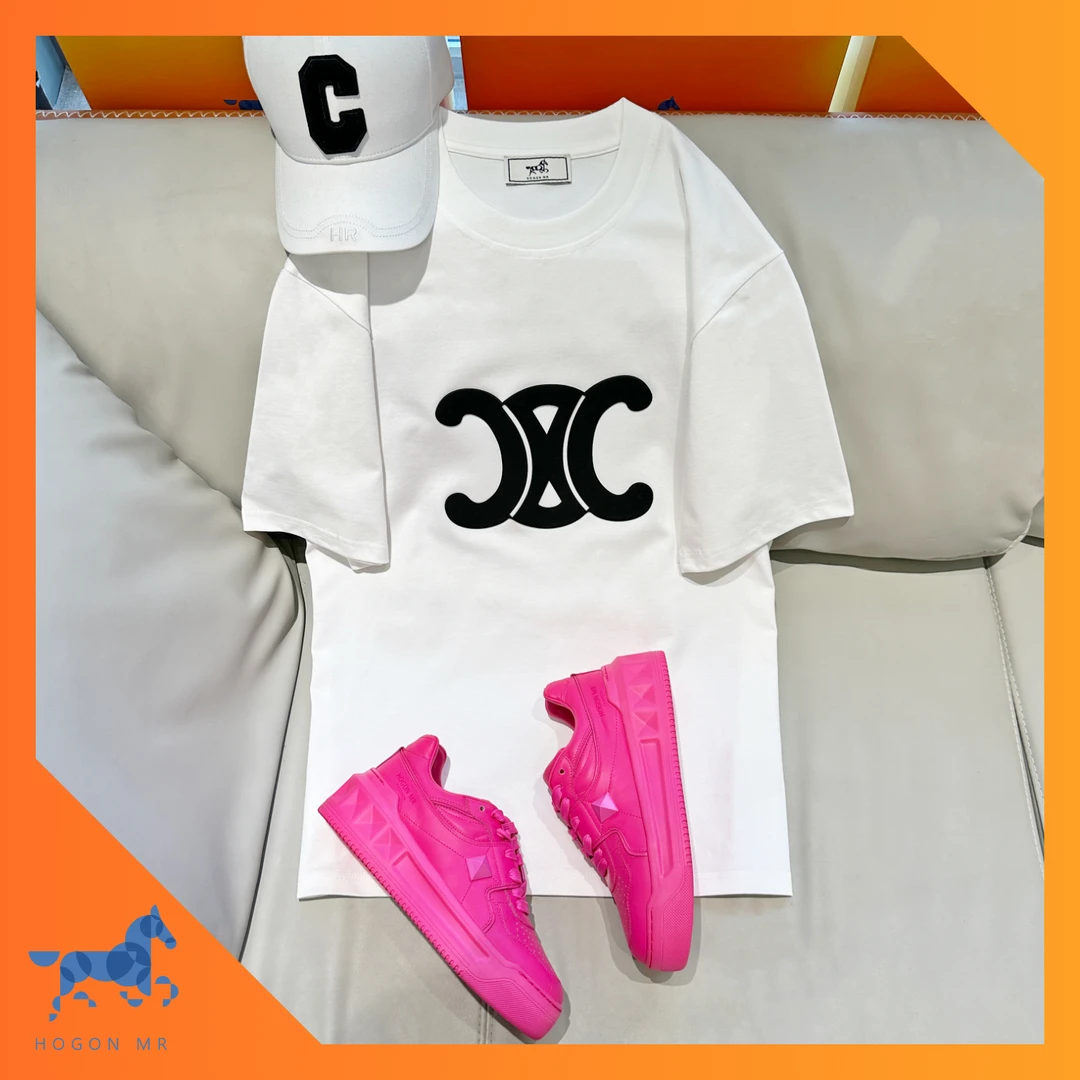 HOGON MR｜【新款】2025凯旋T恤经典休闲情侣装短袖立体圆领时尚