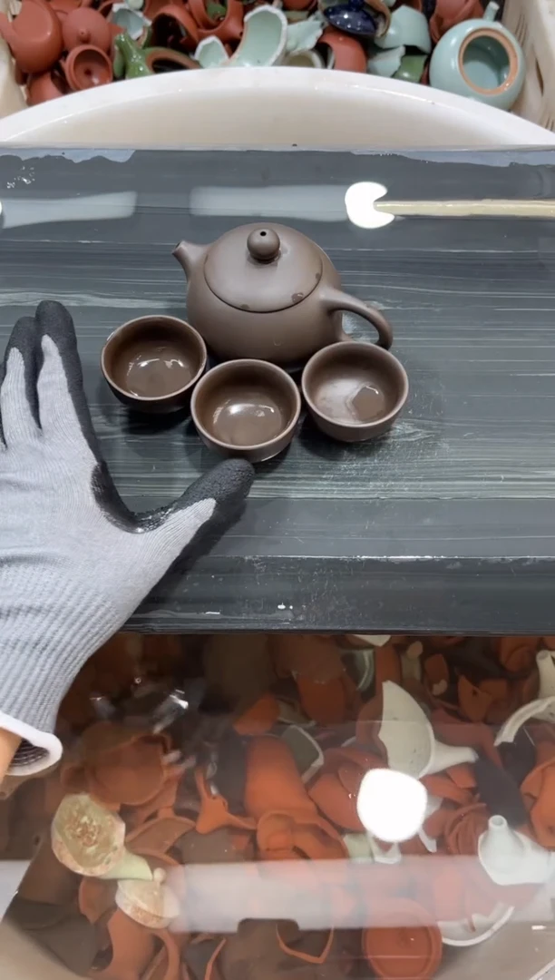 150ml宜兴紫砂小品西施一壶三杯