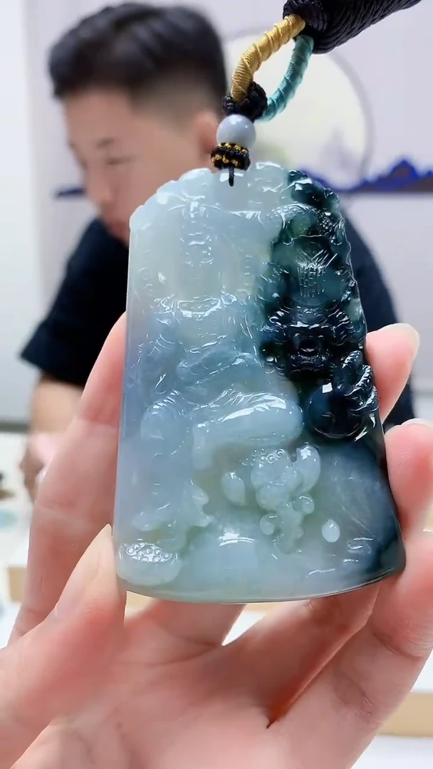 未镶嵌定制翡翠4917zm-毛货挂件71