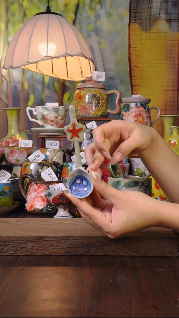 摆件泥垚手作 景德镇手工手绘器物