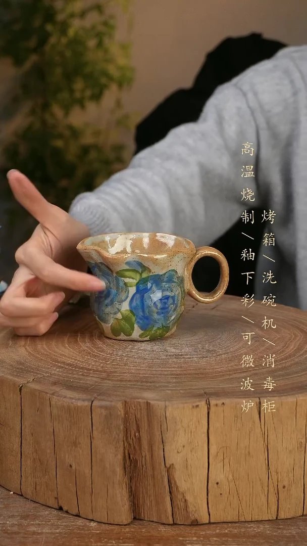 碗瓷景德镇手工手绘高温瓷釉下彩