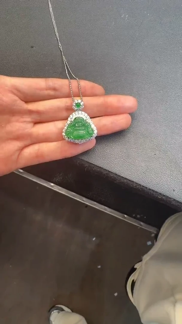 未镶嵌定制翡翠 翡翠A货有轻微色差属于正常现象，佛公多样性发货1