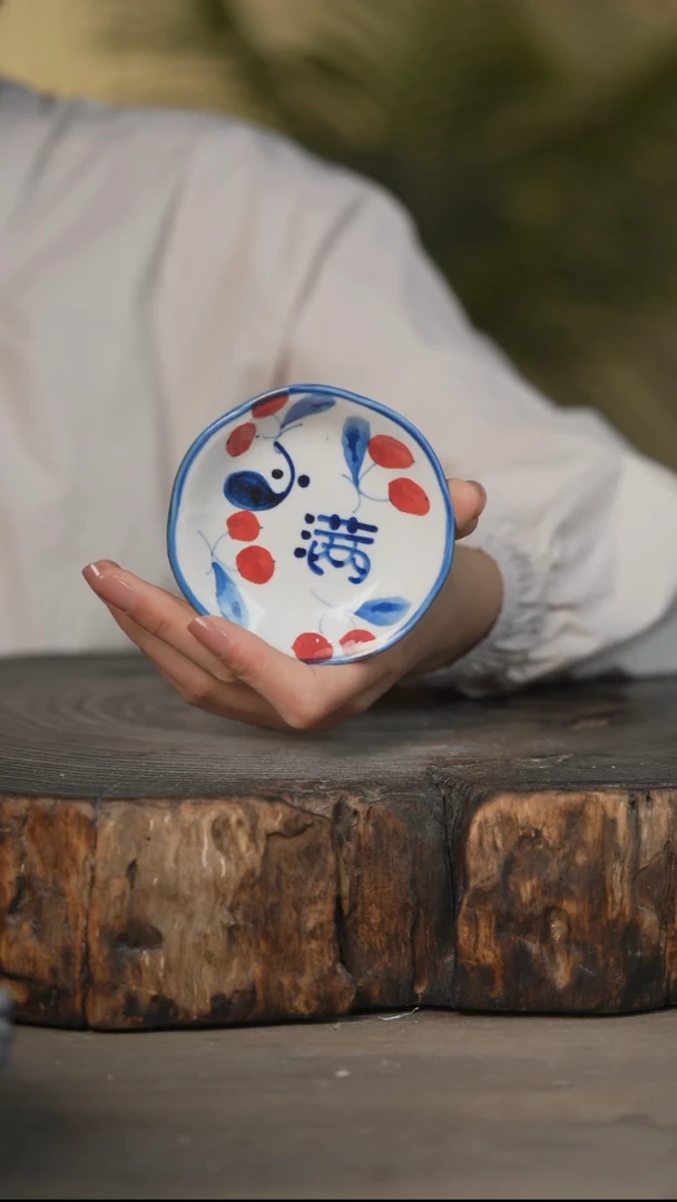瓷片景德镇高温釉下彩可微波烤箱洗碗机