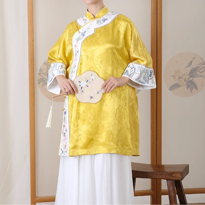 【十三郎】2025夏国风刺绣连衣裙241152