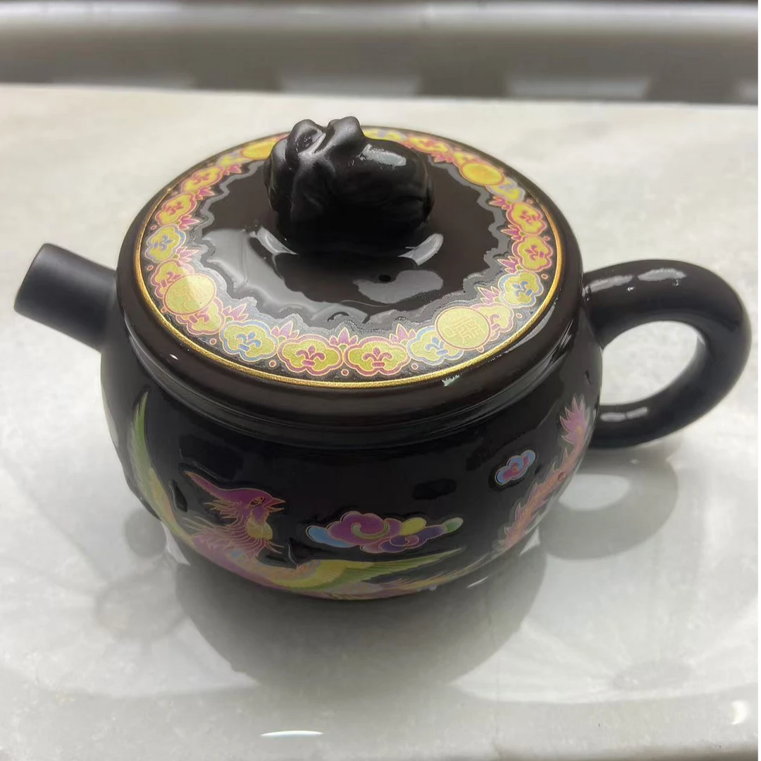 【闪购商品】R深井老紫泥龙凤呈祥（遇热变色）百财汉瓦壶