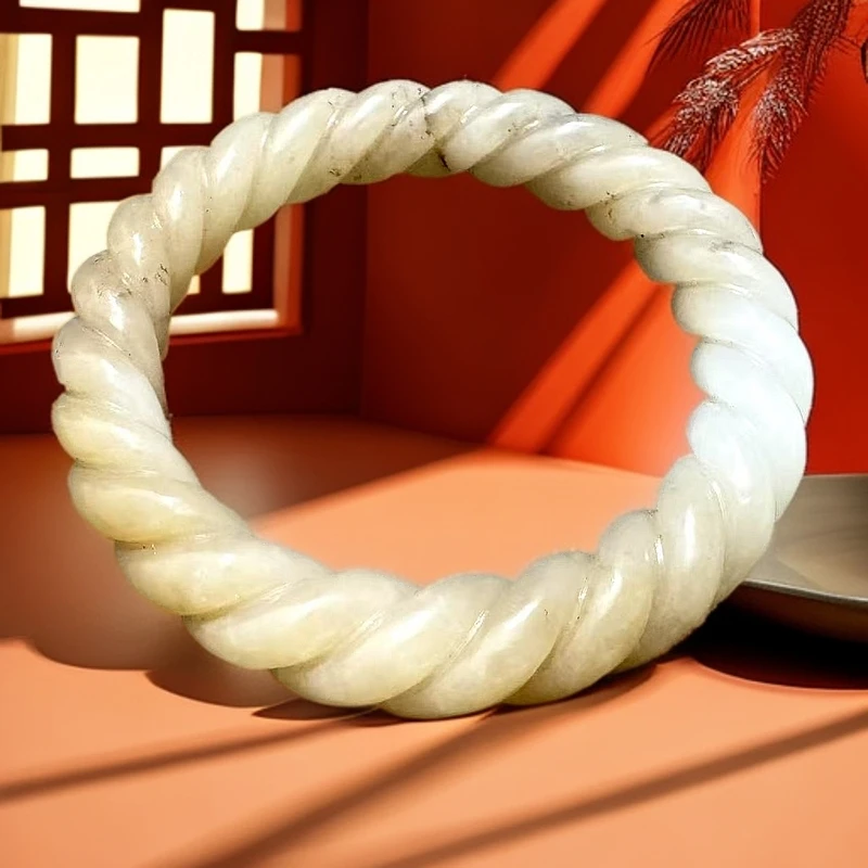 新疆和田糖料麻花手镯