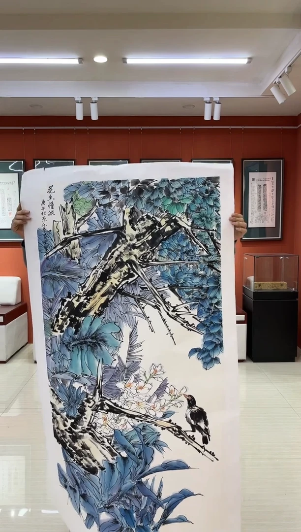 【闪购商品】国画郑乐华绘画手绘作品23-14