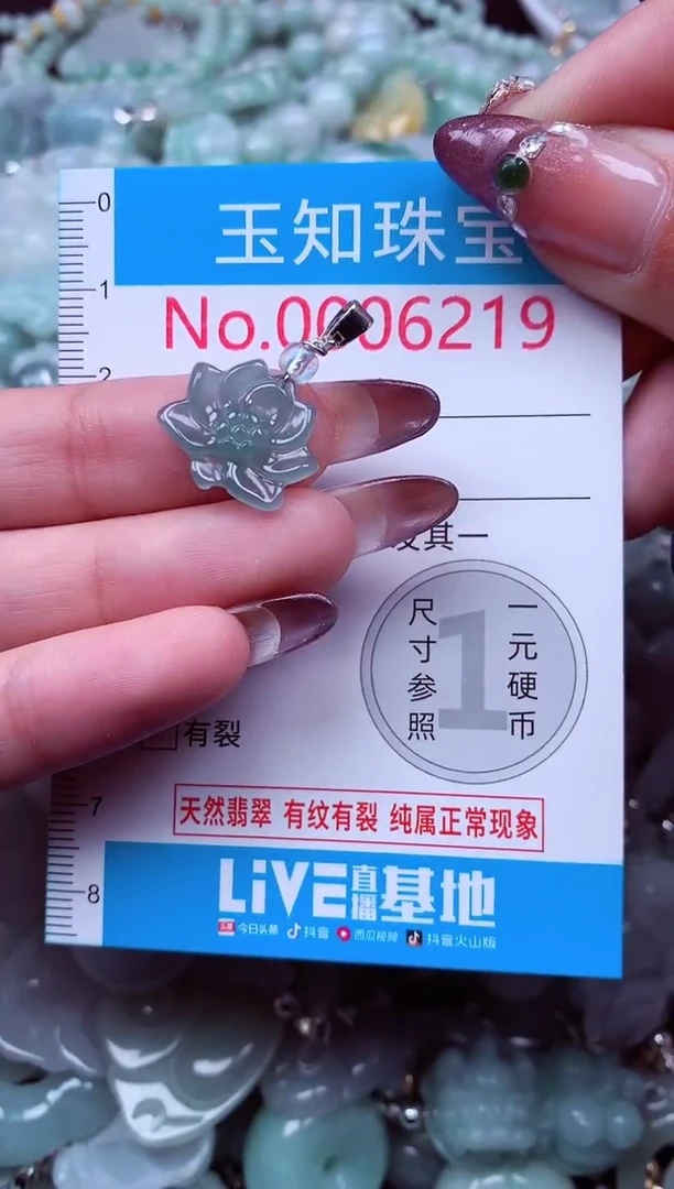 吊坠(不含链)未镶嵌翡翠6219