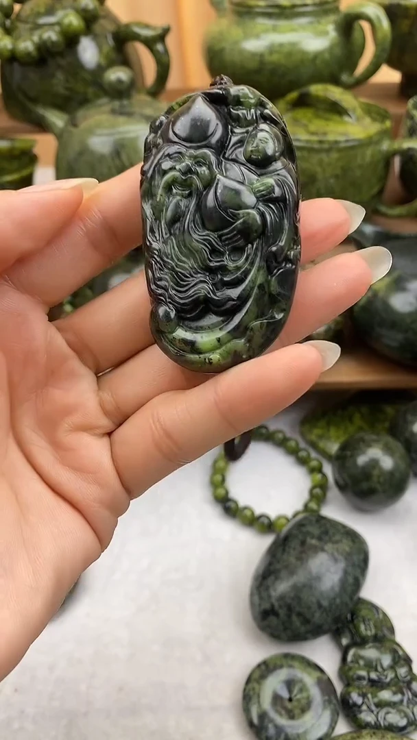 【闪购商品】蛇纹石玉手把未镶嵌手把