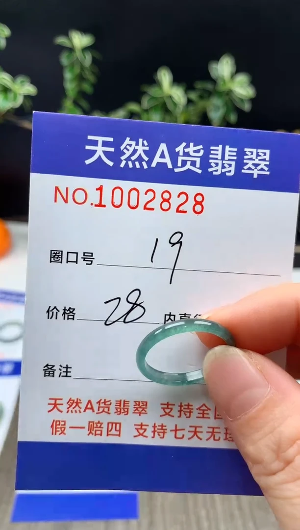 未镶嵌戒指翡翠19#