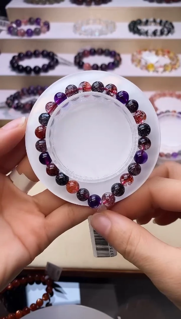 【闪购商品】水晶手链未镶嵌黑加仑超七7m+