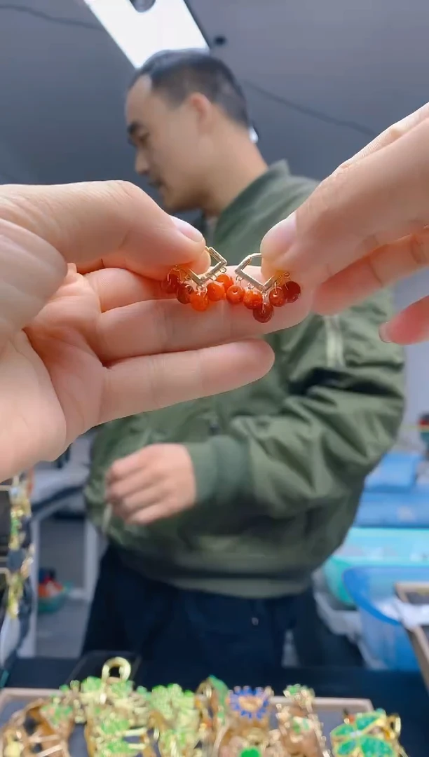 【闪购商品】翡翠耳饰合金135翡翠耳包