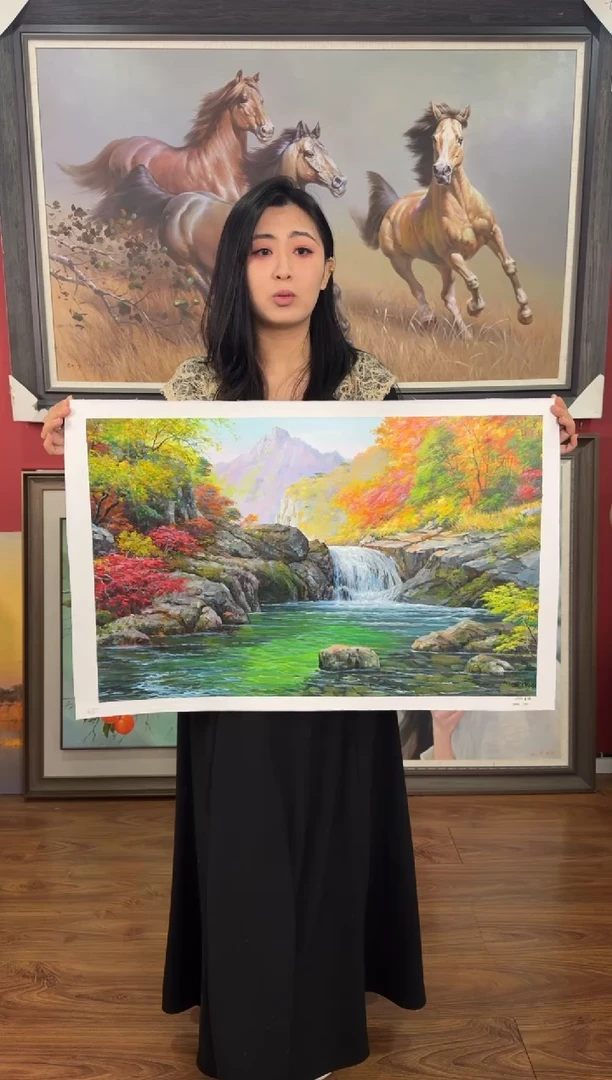 油画【1号】约50*70cm丨朝鲜原创纯手绘孤品油画丨顺丰包邮