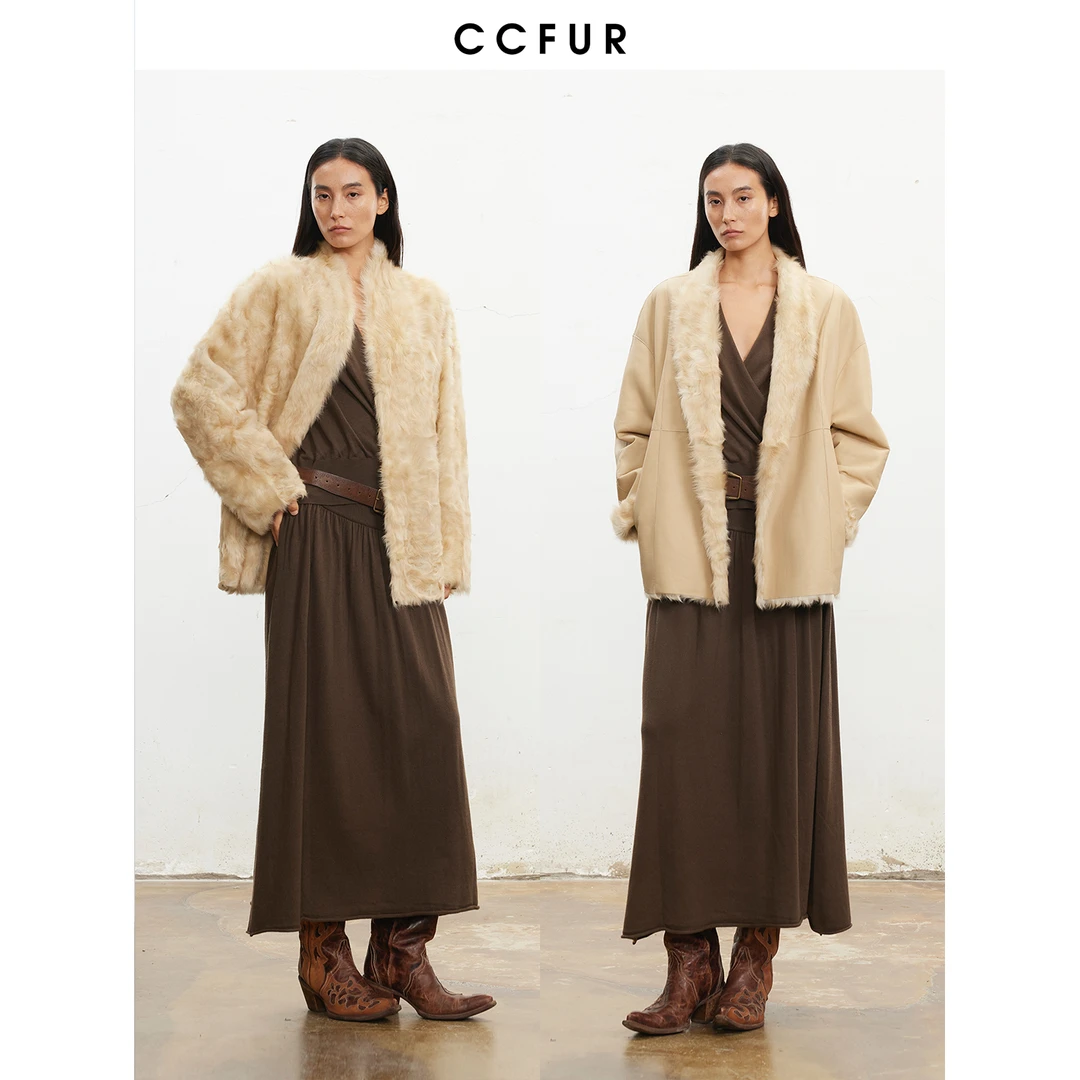 CCFURS“瑞秋日记” 小湖羊两面穿外套