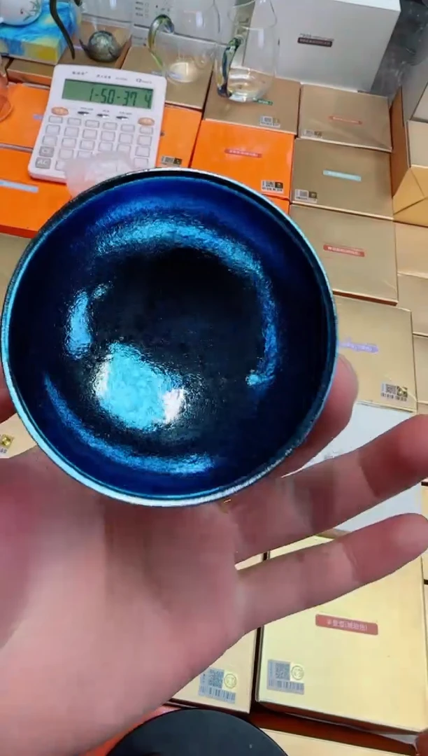 纯钛主人杯（冰花蓝晶款）