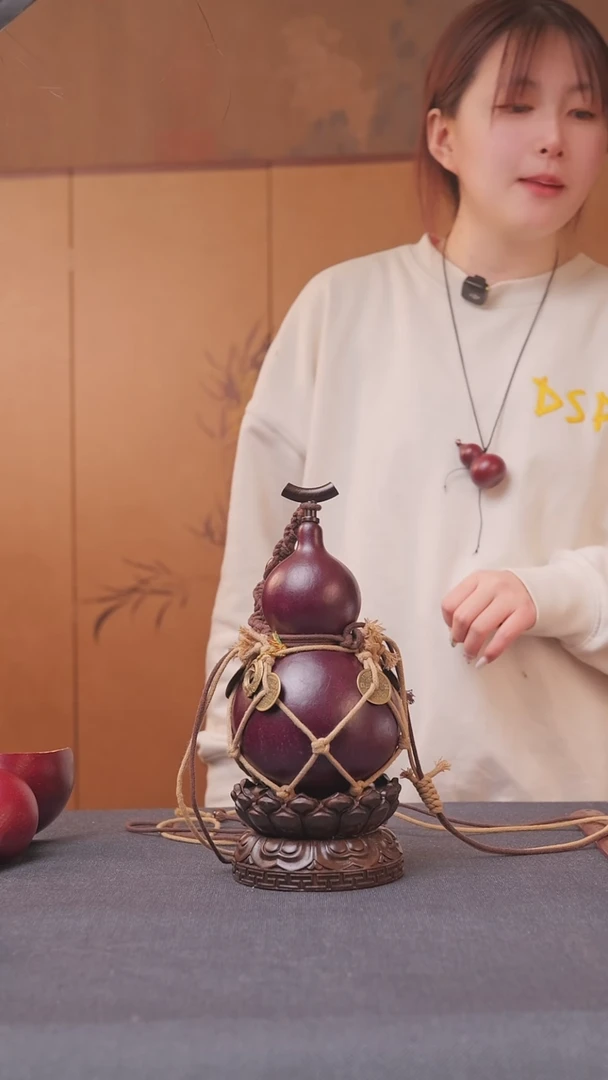 1299号链接精品大漆葫芦现货现发[一物一拍]不包含莲花底座600ml