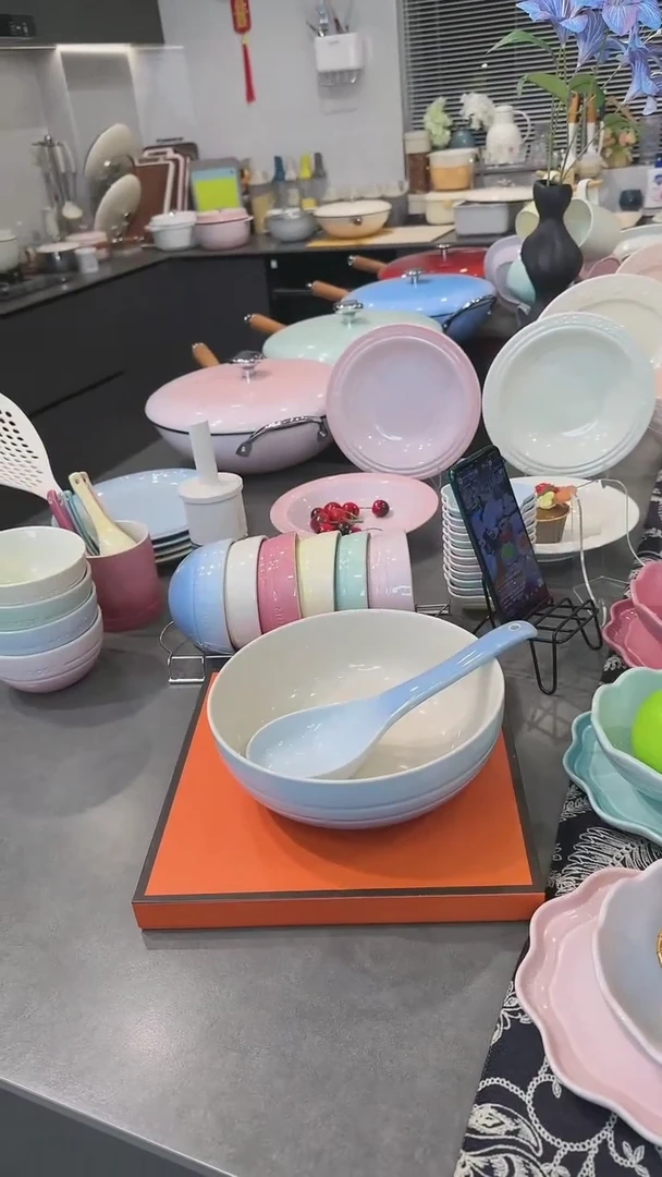 【闪购商品】瓷尼罗蓝-大汤碗汤勺组合装