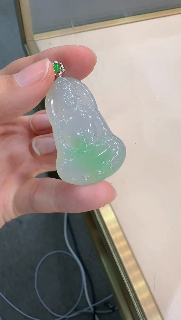 吊坠(不含链)18K金镶嵌翡翠多样性团购发一件