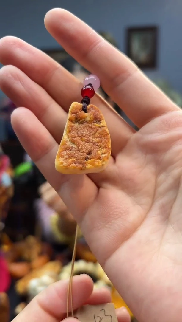 琥珀颈饰未镶嵌手机挂