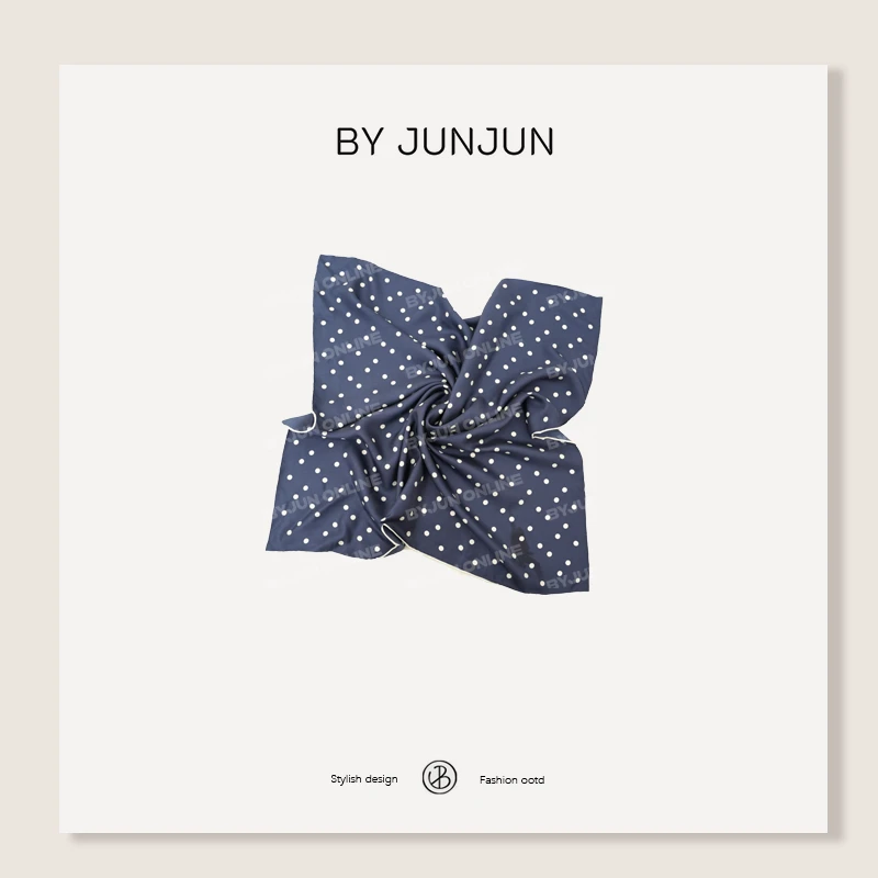 ByJunjun珺珺高级定制自留款波点丝巾C25SJ2588