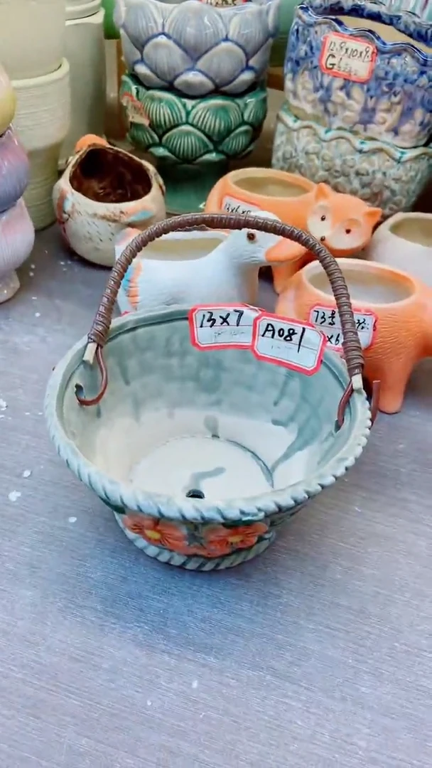 @@陶瓷多肉花盆A081