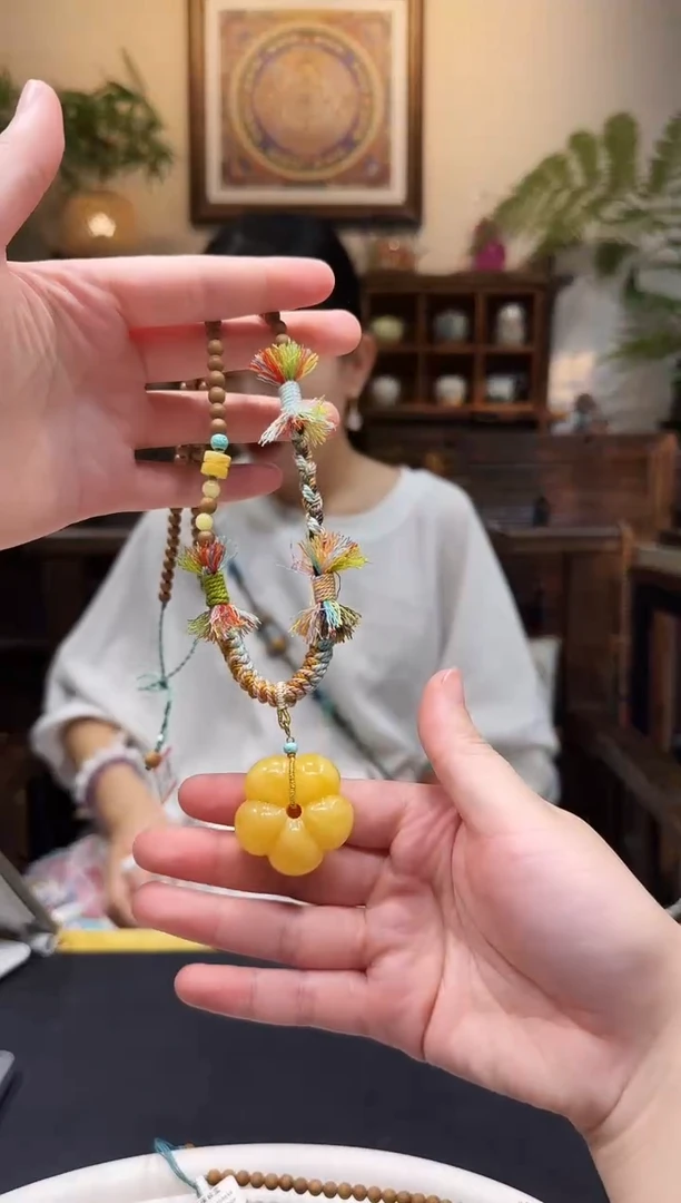 蜜蜡颈饰未镶嵌项链