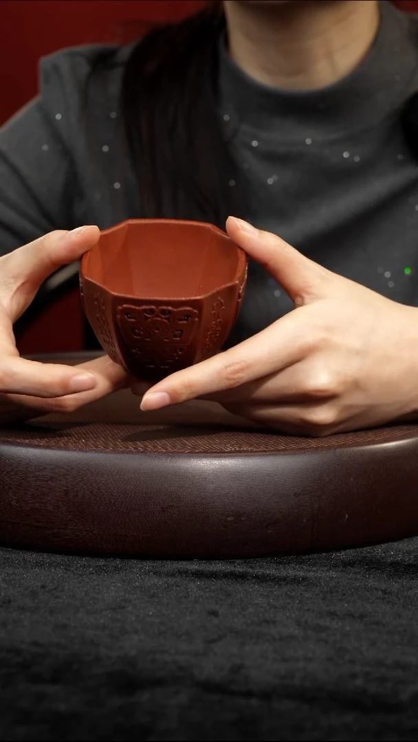 茶壶紫砂紫砂四方抽角杯