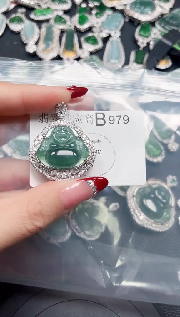 【闪购商品】翡翠颈饰未镶嵌 赠皮绳979