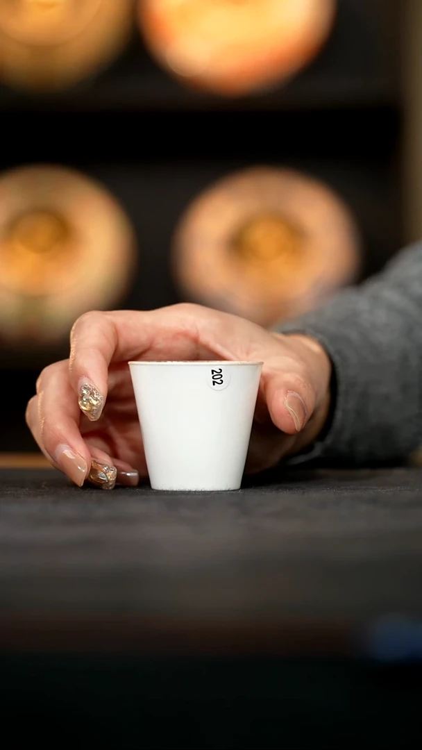 厚山柴烧玉白小可乐杯45ml