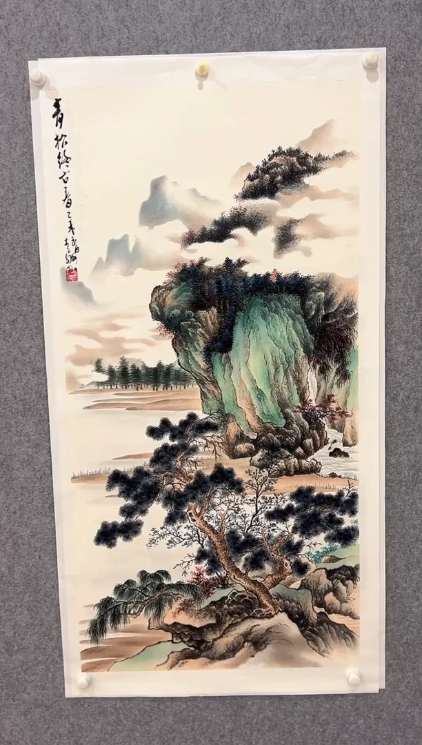 国画李纲-8平尺-国画作品-金