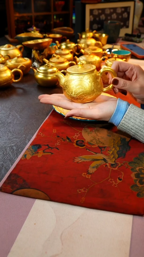 茶杯紫砂【宜景窑系列】金壶