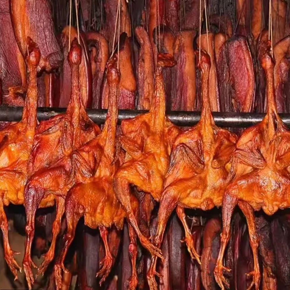 【湖南柴火冷烟慢熏】烟熏腊鸡9成干约1.5斤