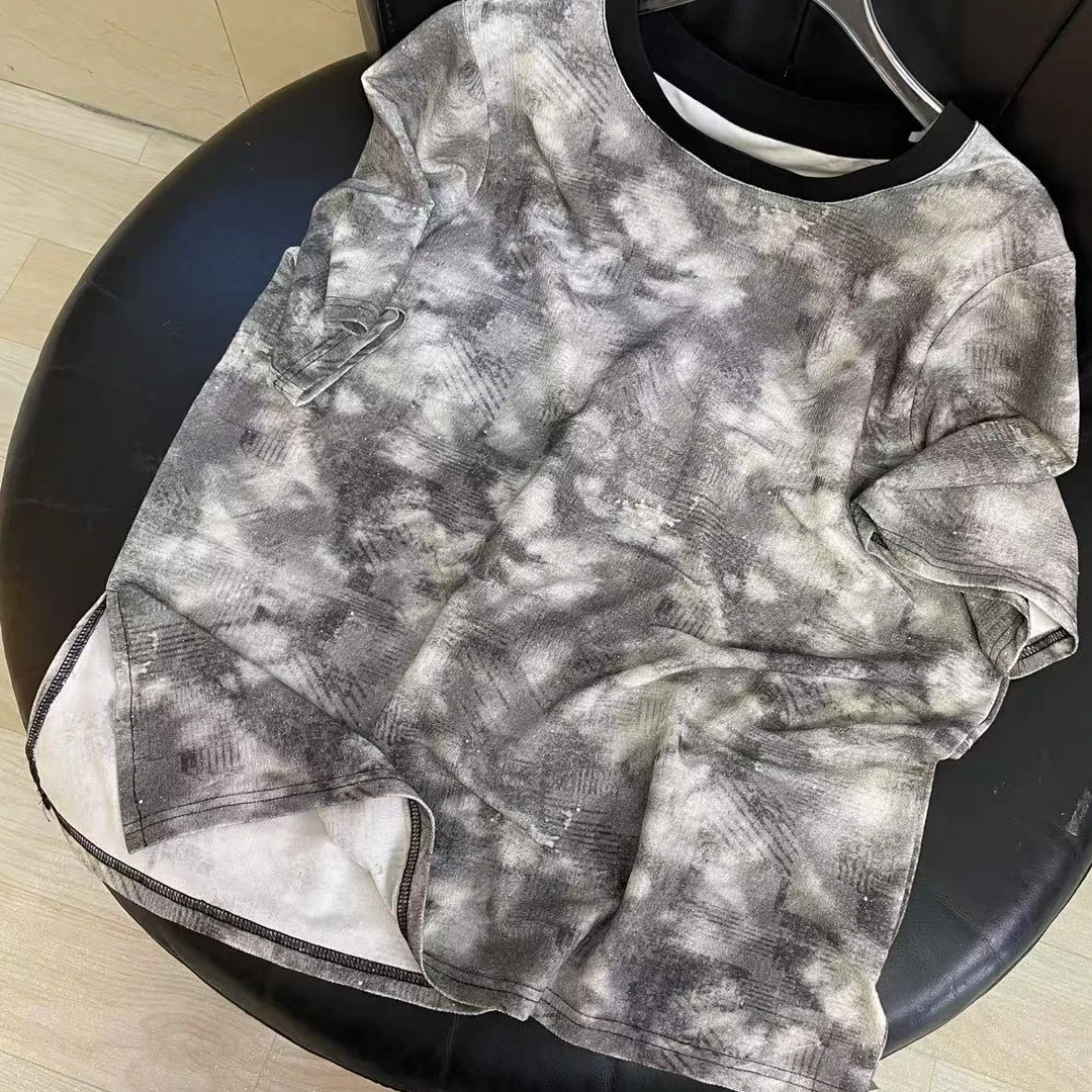 月月推荐/526 夏季新款女装宽松型极简风短袖圆领T恤时尚灰色