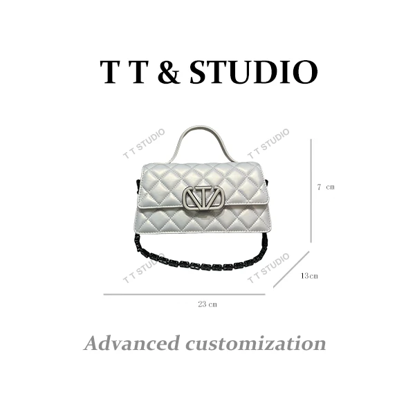 【TT Studio】ZT-95001-珍珠白 RAIN.CUN简约腋下斜跨轻奢女包