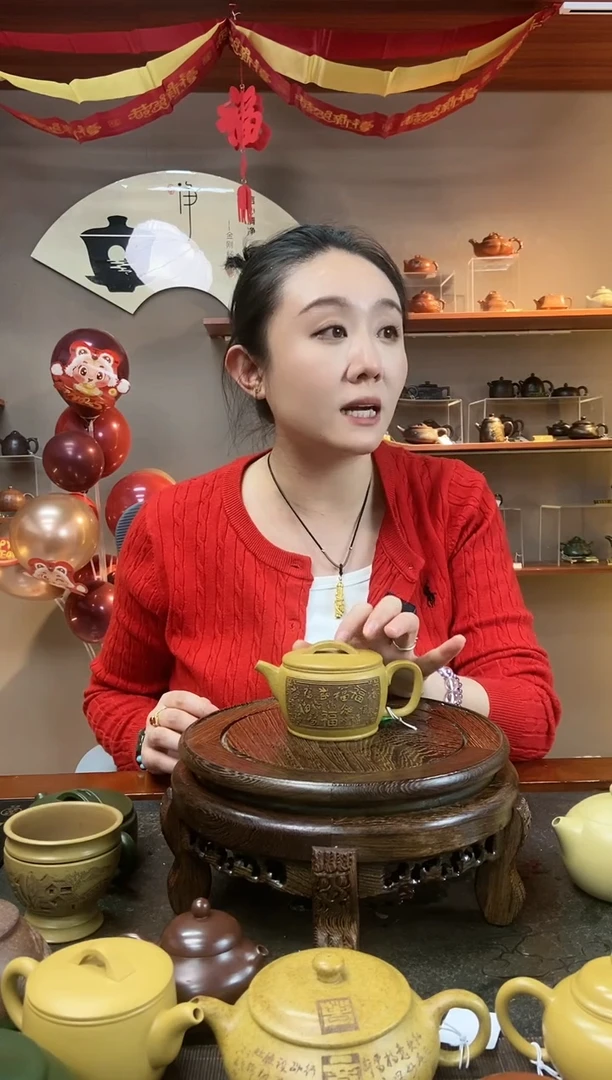 【闪购商品】紫砂茶壶高温段泥柴烧福运汉瓦