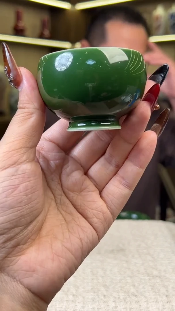 瓷片景德镇毛仔柴窑杯