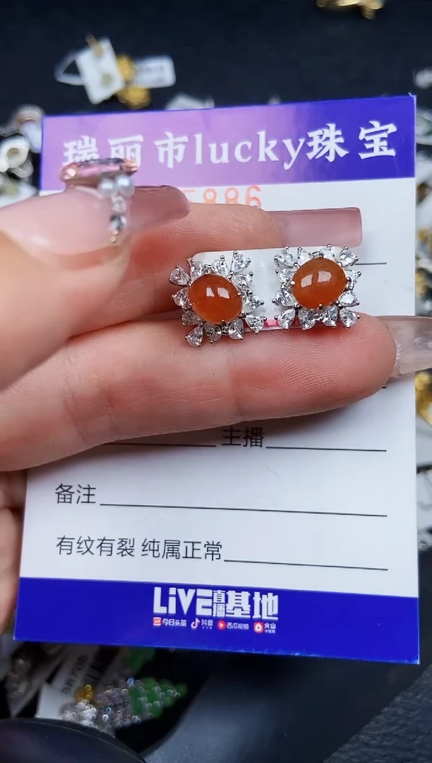 翡翠银S925镶嵌颈饰5886