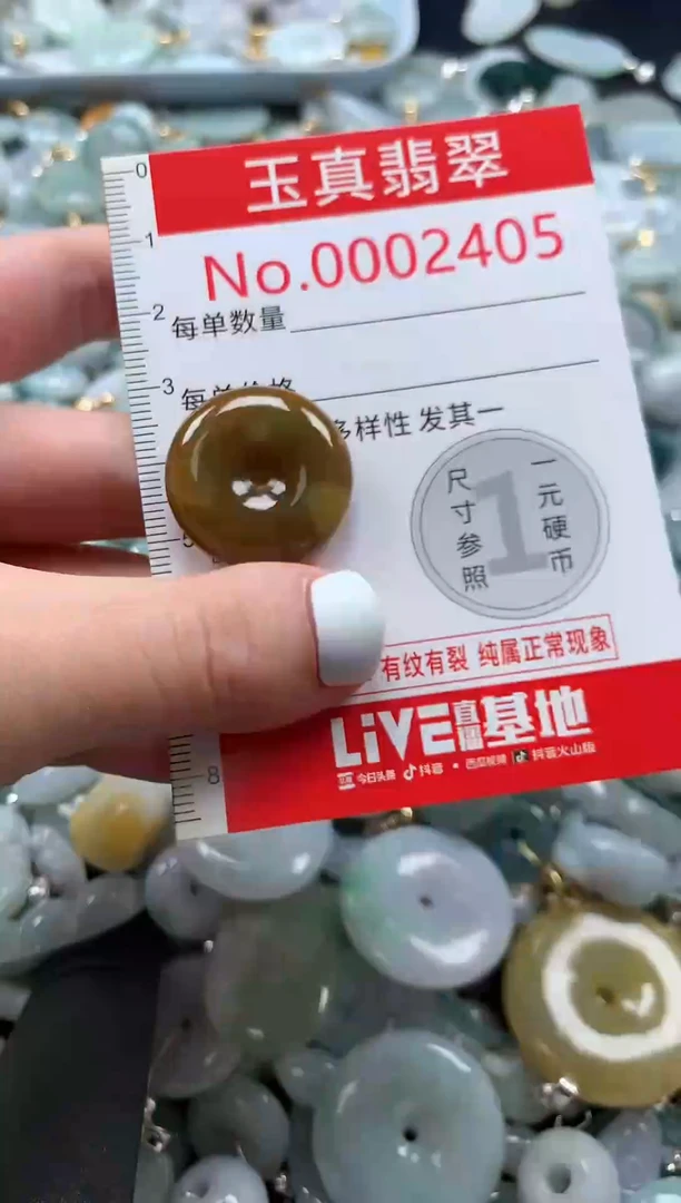 翡翠未镶嵌吊坠(不含链)2405