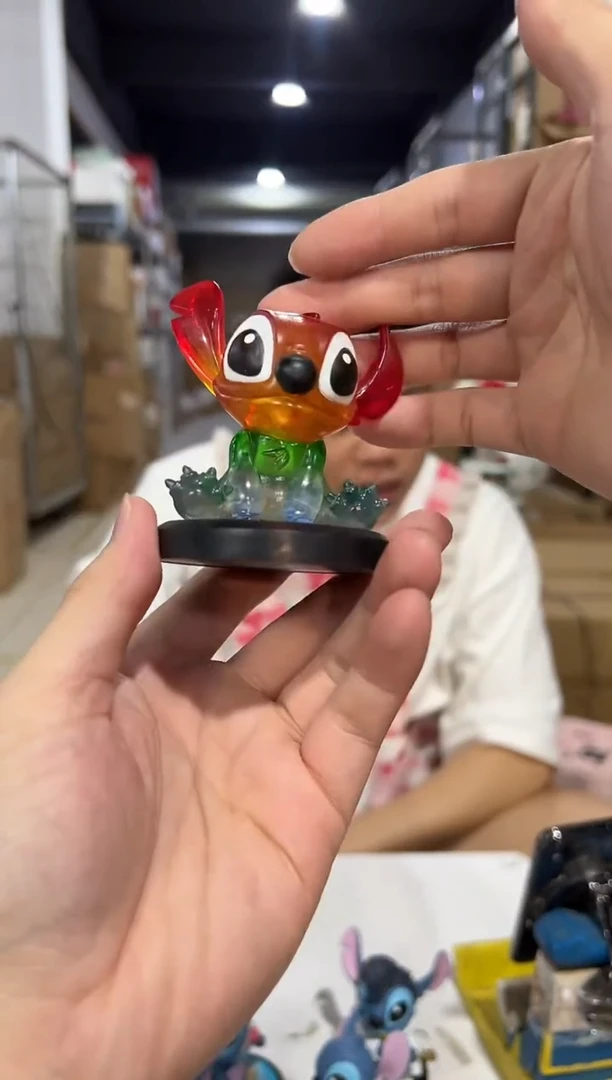 瓷片史迪仔小摆件7件套 没有冰淇淋