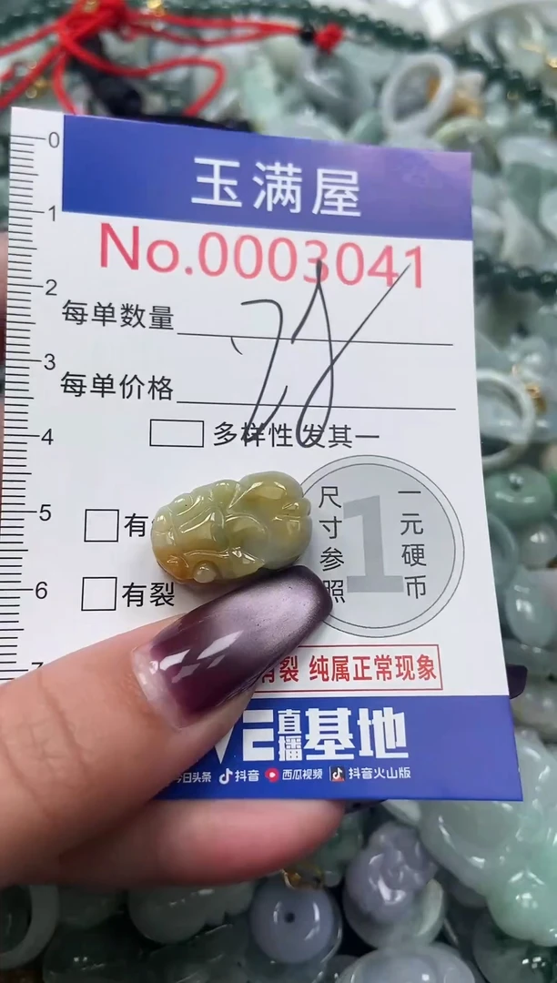 颈饰未镶嵌翡翠3041