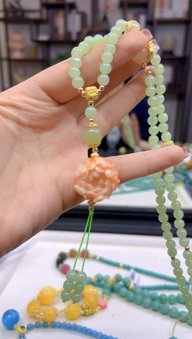 【闪购商品】和田玉毛衣链未镶嵌M505