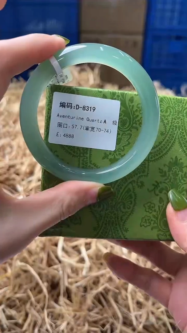 未镶嵌手镯石英质玉D8319
