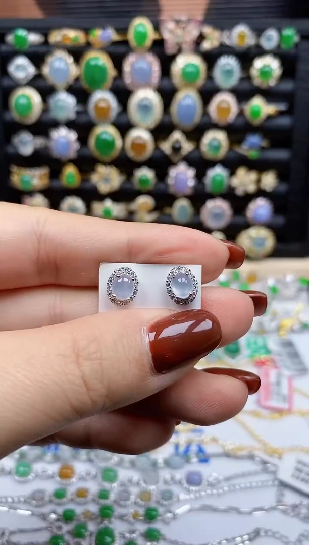 银S925镶嵌戒指翡翠9962