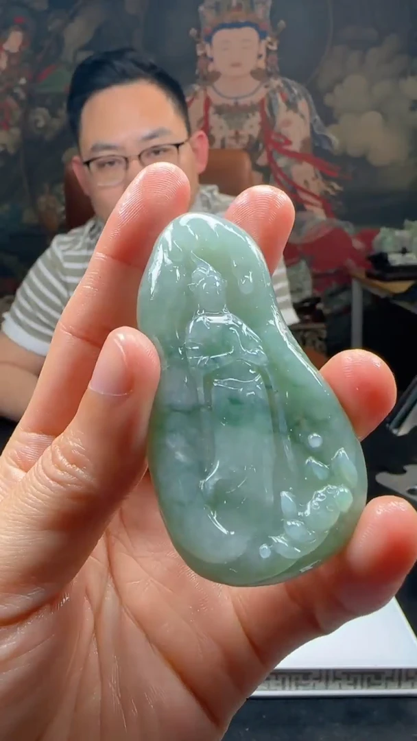 【闪购商品】定制翡翠未镶嵌L-@@QJXC11825
