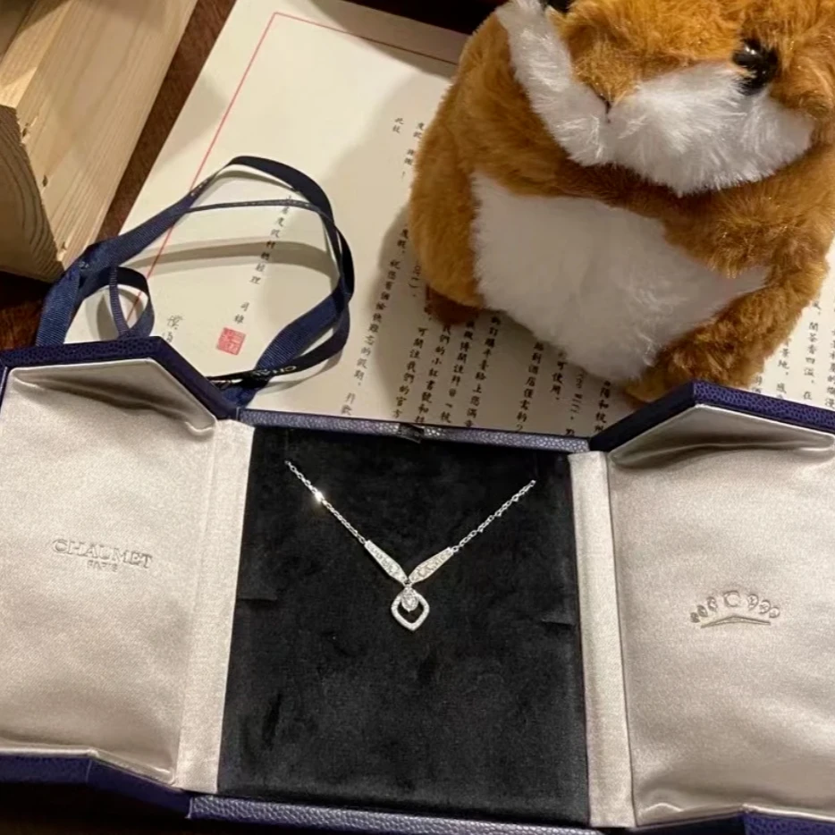 99新 Chaumet/尚美 小花6欢 加冕系列 约瑟夫繁花 项链 18K白金