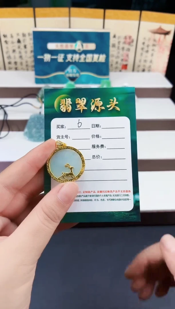 翡翠未镶嵌颈饰DLZ25072506多样性发其一