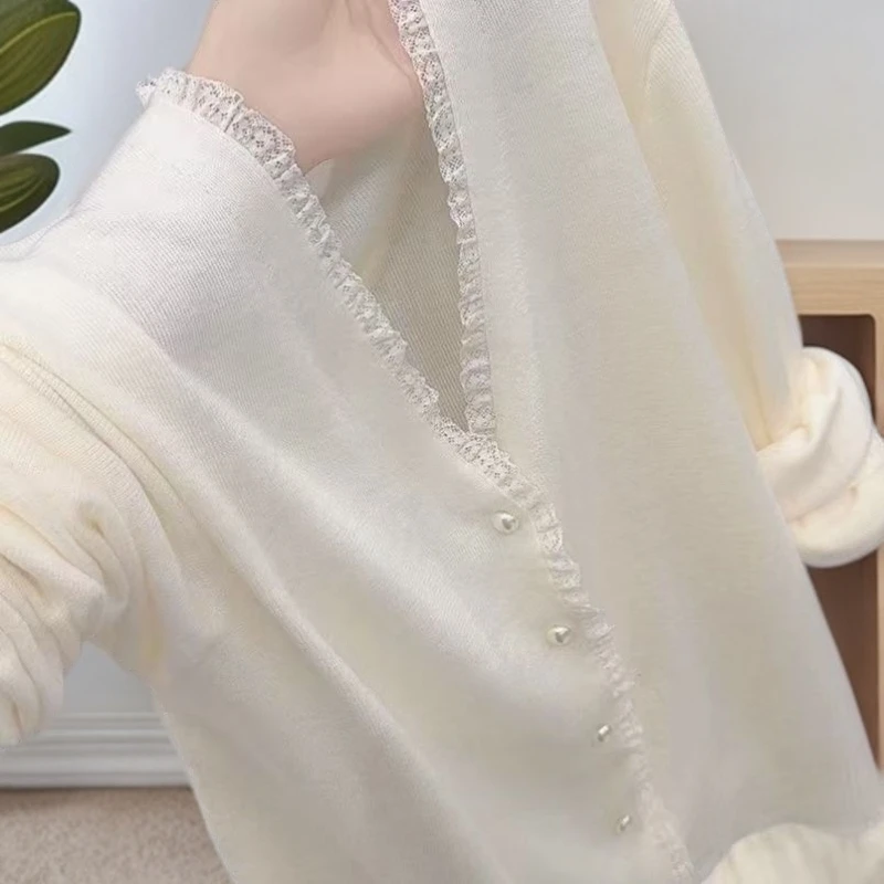 毛衣针织衫上衣长袖妈妈外穿2025针织衫女款针织衫上衣早秋